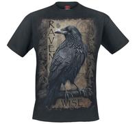 T-Shirt Manches courtes de Spiral - Raven Wise - S à 4XL - pour Homme - noir XXL