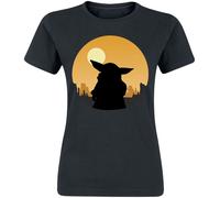 T-Shirt Manches courtes de Star Wars - The Mandalorian - Grogu - Choucher de Soleil - S à XXL - pour Femme - noir XL