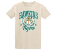 T-Shirt Manches courtes de Stranger Things - Hawkins Tigers - M à XL - pour Femme - naturel M