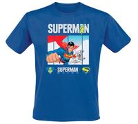 T-Shirt Manches courtes de Superman - 2025 - Superman Look Up - S à XXL - pour Homme - bleu L