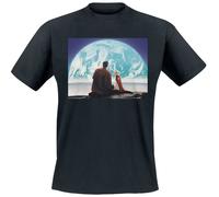 T-Shirt Manches courtes de Superman - 2025 - Superman Regardant la Terre avec Krypto - S à 3XL - pour Homme - noir XXL