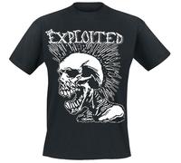 T-Shirt Manches courtes de The Exploited - Mohican Skull - S à XXL - pour Homme - noir XXL