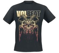 T-Shirt Manches courtes de Volbeat - Bleeding Crown Skull - S à 5XL - pour Unisexe - noir 5XL