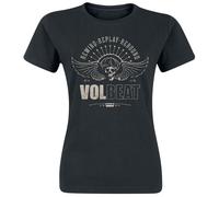 T-Shirt Manches courtes de Volbeat - Skullwing - Rewind, Replay, Rebound - S à 3XL - pour Femme - noir 3XL