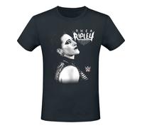 T-Shirt Manches courtes de WWE - Rhea Ripley - Faded Photo - S à XXL - pour Homme - noir S