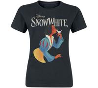 T-Shirt Manches courtes Disney de Blanche-Neige Et les Sept Nains - Blanche-Neige - Baiser - S à XXL - pour Femme - noir M
