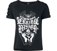 T-Shirt Manches courtes Disney de L'Étrange Noël De Monsieur Jack - I Had The Most Terrible Vision - S à XXL - pour Femme - noir S