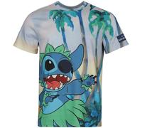T-Shirt Manches courtes Disney de Lilo & Stitch - Tropical - M à XXL - pour Homme - multicolore XL