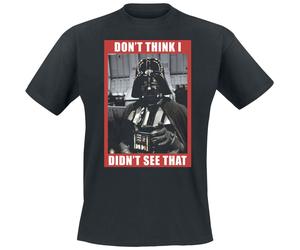 T-Shirt Manches courtes Disney de Star Wars - Don't Think I Didn't See That - S à M - pour Homme - noir S