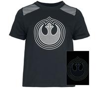 T-Shirt Manches courtes Disney de Star Wars - Logo Rebel - S à XL - pour Femme - noir M
