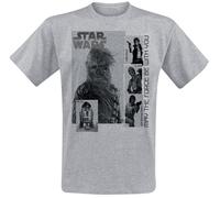 T-Shirt Manches courtes Disney de Star Wars - May the force be with you - S à XXL - pour Homme - gris clair chiné M