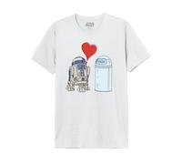 T-Shirt Manches courtes Disney de Star Wars - R2D2 Love Trash - M à XXL - pour Homme - blanc XL