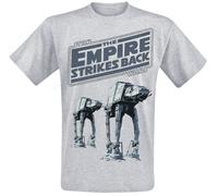 T-Shirt Manches courtes Disney de Star Wars - The Empire Strikes Back - M à 5XL - pour Homme - gris XXL