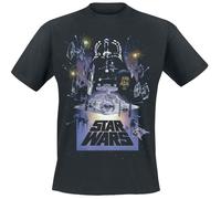 T-Shirt Manches courtes Disney de Star Wars - The Empire Strikes Back - S à 5XL - pour Homme - noir L