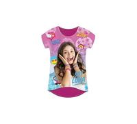 T-Shirt Manches Courtes Disney (FR/ES, Âge, 10 Ans, Taille Normale, Soy Luna-Violet-F)