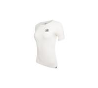 T shirt manches courtes femme lebram ecusson marshmallow blanc