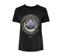 T-shirt manches courtes femme Only onllucy Noir L