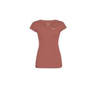 T-shirt Salewa Puez Melange Dry manches courtes rose marron femme - 38