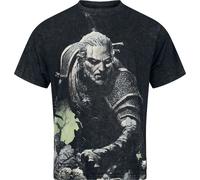 T-Shirt Manches courtes Gaming de The Witcher - Geralt - S à XL - pour Homme - gris XL