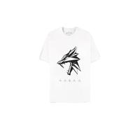 T-Shirt Manches courtes Gaming de The Witcher - Wolf Head - S à XXL - pour Homme - blanc L