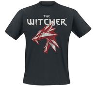 T-Shirt Manches courtes Gaming de The Witcher - Wolf Symbol - S à XXL - pour Homme - noir M