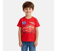 T-shirt Manches Courtes Garçon Avec Personnage Cars Rouge 6A