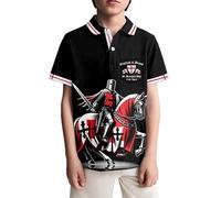 T-shirt Manches Courtes Garçon Motif Patriotique Anglais Saint-Valentin Décontracté Haut Célébration Enfant Mode Parfait Confortable Qualité Doux Idéal Offrir Cadeau Tendre Léger (Black4, 13-14 Years)