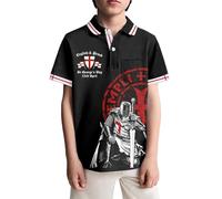 T-shirt Manches Courtes Garçon Motif Patriotique Anglais Saint-Valentin Décontracté Haut Célébration Enfant Mode Parfait Confortable Qualité Doux Idéal Offrir Cadeau Tendre Léger (Black1, 13-14 Years)
