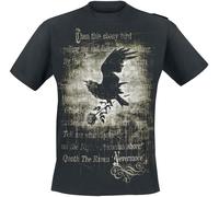 T-Shirt Manches courtes Gothic de Alchemy England - Nevermore - S à 4XL - pour Homme - noir XXL