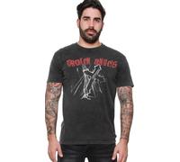 T-Shirt Manches courtes Gothic de Alchemy England - T-shirt pour homme Broken Angels - modèle Rex - S à 4XL - pour Homme - gris foncé L