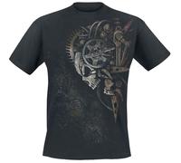T-Shirt Manches courtes Gothic de Spiral - Diesel Punk - S à 4XL - pour Homme - noir XL