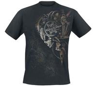 Spiral Diesel Punk Homme T-Shirt Manches Courtes Noir XL 100% Coton Regular/Coupe Standard
