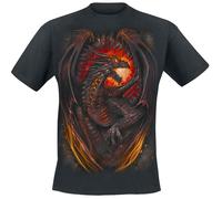 T-Shirt Manches courtes Gothic de Spiral - Dragon Furnace - S à 4XL - pour Homme - noir 3XL