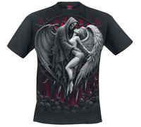 Spiral Forbidden Homme T-Shirt Manches Courtes Noir S 100% Coton Regular/Coupe Standard