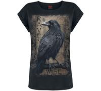 T-Shirt Manches courtes Gothic de Spiral - Raven Wise - S à XXL - pour Femme - noir L