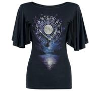 Spiral T-shirt Witchcraft femme noir S manches courtes 95% viscose 5% élasthanne Slim fit
