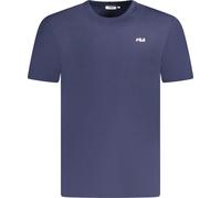 T-shirt manches courtes homme bleu - coupe regular, col rond, coton bio, taille : 2XL Couleur : Blu