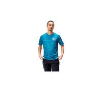 T shirt manches courtes homme endura grid edition limitee bleu