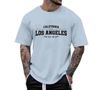 T-Shirt Manches Courtes Homme Essential Tee Basic Crew Neck Vintage Streetwear Maillot de Corps pour Homme Couleur Unie Confortable Respirant Casual Chemise Lin Casual Henley Shirt