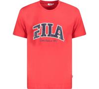 T-shirt manches courtes homme - Rouge, coupe regular avec impression graphique, taille : S Couleur : Rosso