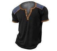 T-Shirt Manches Courtes Homme - Tee Shirt Homme Regular Fit Haut sans Couture pour Homme Respirant Chemise sans Repassage col en V T-Shirt Basique Streetwear pour Le Sport et Business Loisirs