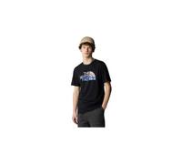 T-shirt The North Face Mountain Line manche courte noir bleu - S