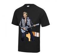 T-Shirt Manches Courtes Johnny Halliday Homme Noir