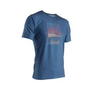 T-Shirt Manches Courtes LEATT Core Denim 2024 Bleu Coupe Standard