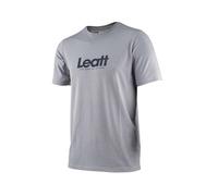 T-Shirt Manches Courtes LEATT Core Titanium Gris Coupe Régulière