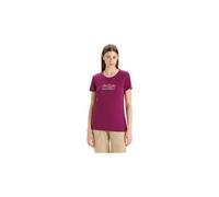 T shirt manches courtes merinos femme icebreaker tech lite ii mountain geology violet