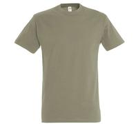 T-Shirt Manches Courtes - Mixte - 11500 - Vert Kaki Clair