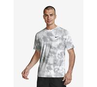T-shirt manches courtes Nike Swim Hydroguard AOP blanc gris - XL