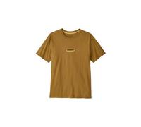 T shirt manches courtes patagonia 95 oval logo marron homme