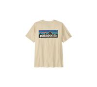 T shirt manches courtes patagonia p 6 logo beige homme